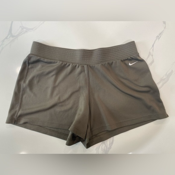 Nike Pants - Nike Workout Casual Shorts Brown/Gray Elastic Waist, Size M